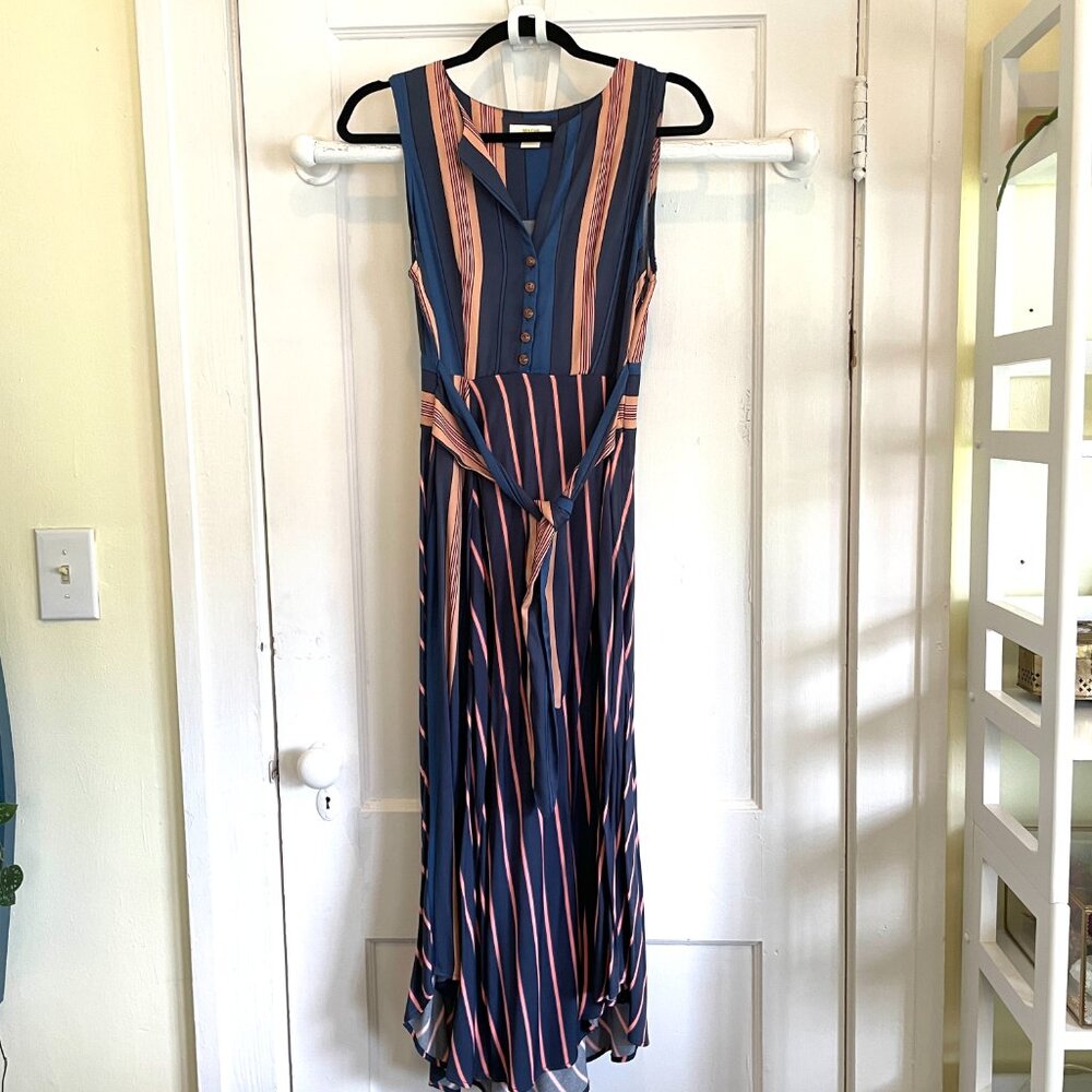 Women's Anthropologie Maeve Front-Tie Dress | Size XS - Picture 2 of 6